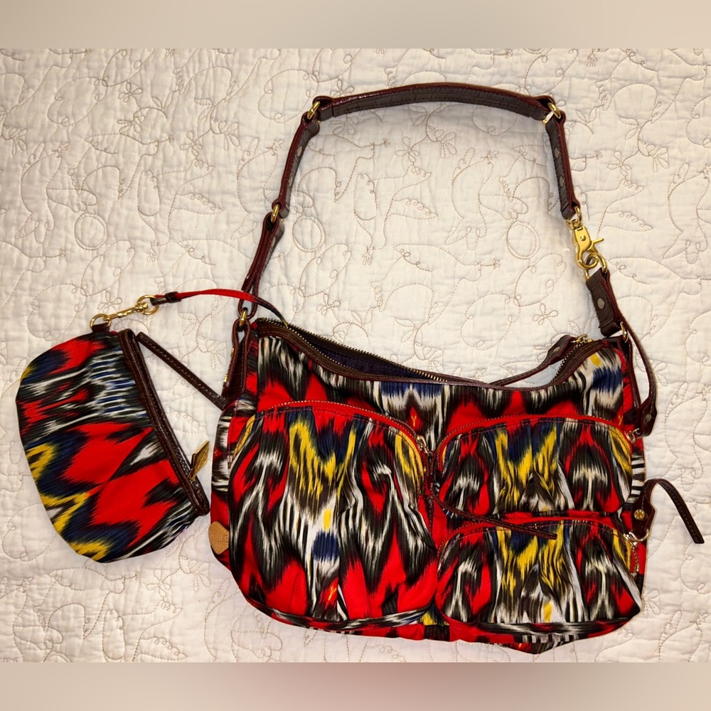 MZ WALLACE Coco Bag in Red Ikat — Ret: $395!!!